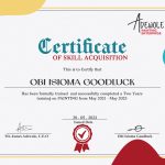 Certificate of Skill Acquisition