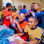 School resumption: Marilyn distributes school bags, books, writing materials to schools in Ika North East