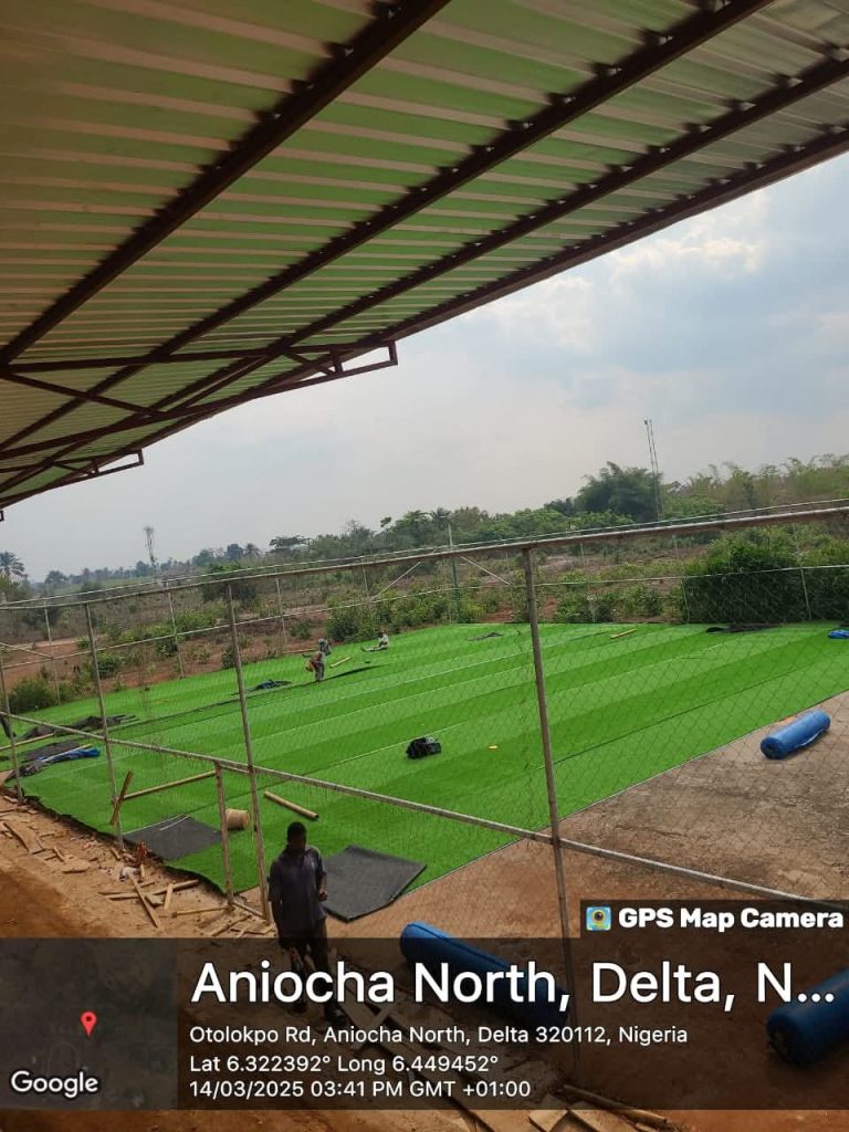 Senator Ned Nwoko Unveils New Stadium in Issele-Uku